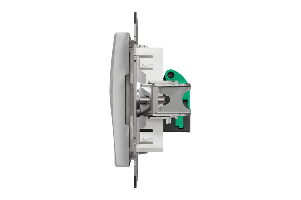 Комп'ютерна розетка RJ45, кат. 5e, неекр. UTP, Алюміній, Sedna Design SDD113451
