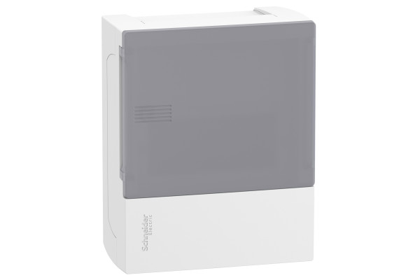 Щит MINI PRAGMA 1ряд/6 модулів, навісний, димчасті дверцята Schneider Electric MIP12106T