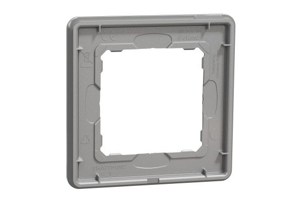 Рамка 1-постова, Біле скло, Sedna Elements SDD360801