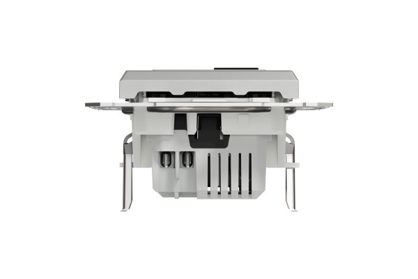 Розетка USB, 2 виходи, тип А+С 2,4А, Алюміній, Asfora EPH2700361