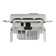 Розетка USB, 2 виходи, тип А+С 2,4А, Алюміній, Asfora EPH2700361