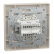 РОЗЕТКА КОМП'ЮТЕРНА RJ45 КАТ. 5Е І ТЕЛЕФОННА РОЗЕТКА RJ12 КРЕМ ASFORA, EPH4900123