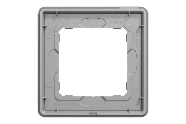 Рамка 1-постова, Чорне скло, Sedna Elements SDD361801