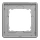 Рамка 1-постова, Чорне скло, Sedna Elements SDD361801