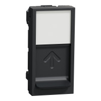 Центральна плата RJ45Keystone/Systimax 1 модуль, Антрацит, NU946054