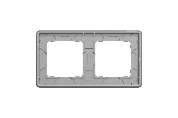 Рамка 2-постова, Чорне скло, Sedna Elements SDD361802