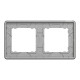 Рамка 2-постова, Чорне скло, Sedna Elements SDD361802