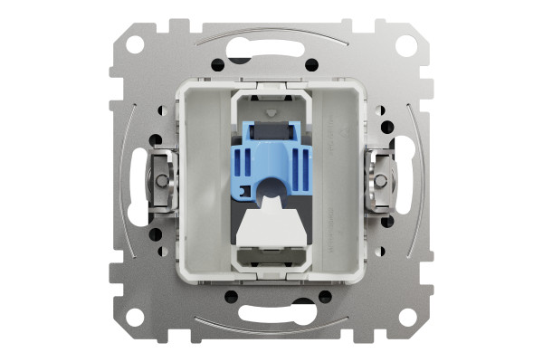 Комп'ютерна розетка RJ45, кат. 6, неекр. UTP, Чорний, Sedna Design SDD114461