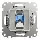 Комп'ютерна розетка RJ45, кат. 6, неекр. UTP, Чорний, Sedna Design SDD114461