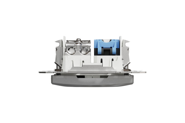 Комп'ютерна розетка RJ45+TV, кат. 6, неекр. UTP, Алюміній, Sedna Design SDD113469T