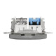 Комп'ютерна розетка RJ45+TV, кат. 6, неекр. UTP, Алюміній, Sedna Design SDD113469T