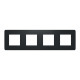 Рамка 4-постова, Антрацит, Schneider Unica NEW Studio NU200854