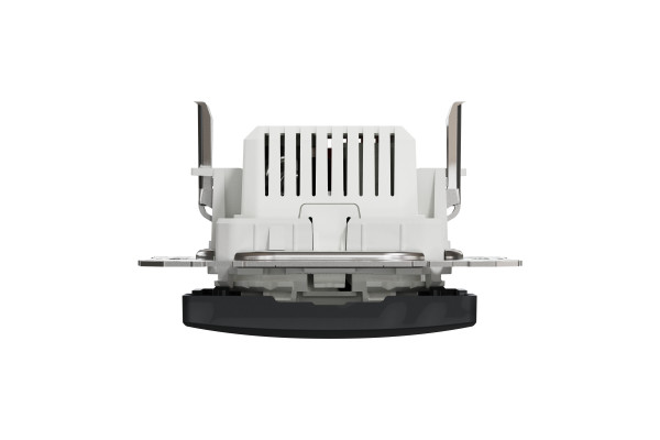 Розетка USB подвійна А+C, 2.4А, 230В, Чорний, Sedna Design SDD114402