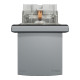 Розетка з заземленням, з кришкою та шторками, IP44, Сталь, Asfora, EPH3100362