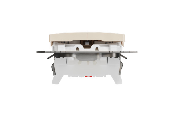 Двохклавішний вимикач з синьою підсвіткою 10А-250В, Бежевий, Sedna Design SDD112105L