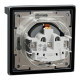 Розетка з заземленням, з кришкою та шторками, IP44, Сталь, Asfora, EPH3100362