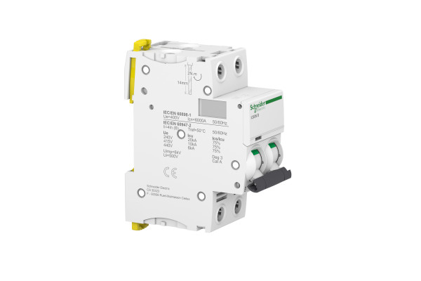 Автоматичний вимикач iC60N 2P 20A B Schneider Electric A9F78220