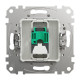 Комп'ютерна розетка RJ45, кат. 5e, неекр. UTP, Білий, Sedna Design SDD111451
