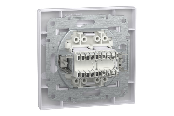 РОЗЕТКА КОМП'ЮТЕРНА RJ45 КАТ. 5Е І ТЕЛЕФОННА РОЗЕТКА RJ12 БІЛА ASFORA, EPH4900121