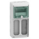 Щит MUREVA для промислових роз'ємів на 63А, 460х236х160, 8мод. Schneider Electric 13186