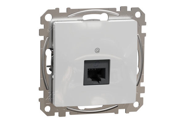 Комп'ютерна розетка RJ45, кат. 5e, неекр. UTP, Алюміній, Sedna Design SDD113451