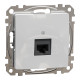 Комп'ютерна розетка RJ45, кат. 5e, неекр. UTP, Алюміній, Sedna Design SDD113451