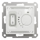 Терморегулятор теплої підлоги 16А з датчиком 3м, 230В, Білий, Sedna Design SDD111507