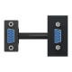 Розетка HD15 female (VGA) 1 модуль, антрацит, Unica NEW NU343254