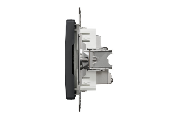 Розетка TV кінцева, 4дБ, Чорний, Sedna Design SDD114471