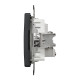 Розетка TV кінцева, 4дБ, Чорний, Sedna Design SDD114471