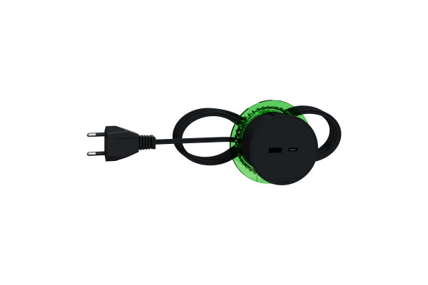 Розетка USB для зарядки в стіл, антрацит, Schneider Electric INS44009