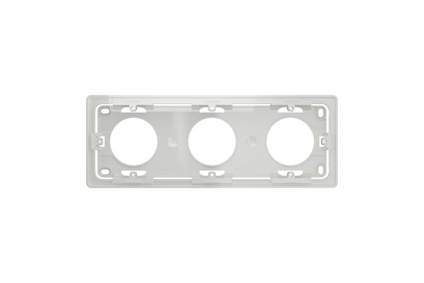Коробка наружна 3-постова, білий, Unica NEW NU800618