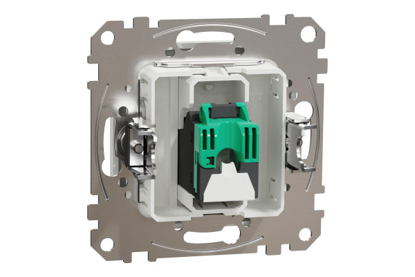 Комп'ютерна розетка RJ45, кат. 5e, неекр. UTP, Білий, Sedna Design SDD111451