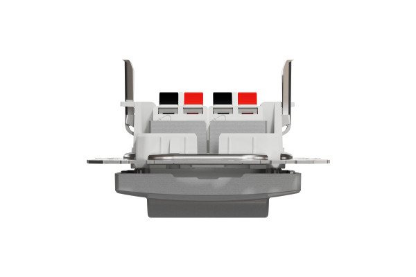Аудіорозетка подвійна, Алюміній, Sedna Design SDD113411