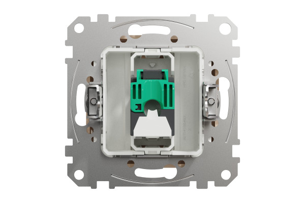 Комп'ютерна розетка RJ45, кат. 5e, неекр. UTP, Бежевий, Sedna Design SDD112451