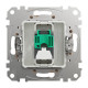 Комп'ютерна розетка RJ45, кат. 5e, неекр. UTP, Бежевий, Sedna Design SDD112451