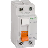 ПЗВ Диф. вимикач навантаження ВД63 2П 63A 300мA Schneider Electric 11456
