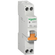 Диференційний автоматичний вимикач АД63К 1П+Н 25A 30MA C Schneider Electric 12524