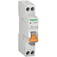 Диференційний автоматичний вимикач АД63К 1П+Н 32A 30MA C Schneider Electric 12525