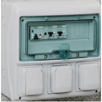 Щит MUREVA для промислових роз'ємів, 335х340х160, 12+1мод. Schneider Electric 13180