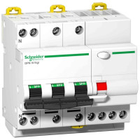Диф. автоматичний вимикач iDPN N VIGI 3P+N 6кА 40A C АС 300мA Schneider Electric A9D41740