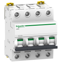Автоматичний вимикач iC60N 4P 4A D Schneider Electric A9F75404