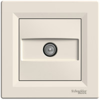 Розетка TV кінцева (1 дБ), Кремова, Asfora EPH3200123
