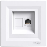 Розетка комп'ютерна, RJ45, кат.5е, STP, Біла, Asfora EPH5000121