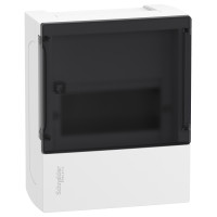 Щит MINI PRAGMA 1ряд/6 модулів, навісний, прозорі дверцята Schneider Electric MIP12106S
