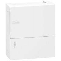 Щит MINI PRAGMA 1ряд/8 модулів, навісний, білі дверцята Schneider Electric MIP12108