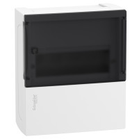 Щит MINI PRAGMA 1ряд/8 модулів, навісний, прозорі дверцята Schneider Electric MIP12108S