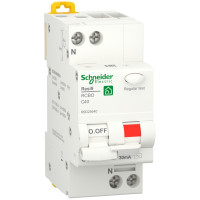 Дифференциальный автомат 6kA 1P+N 40A C 30mA АC, Resi9 Schneider Electric R9D25640