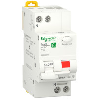 Диференційний автомат 6kA 1P+N 16A C 30mA А, Resi9 Schneider Electric R9D55616