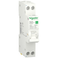 Диференційний автомат 6kA 1M 1P+N 25A C 30mA А, Resi9 Schneider Electric R9D88625